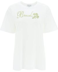 Collina Strada - Organic Cotton T-shirt With Rhinestones - Lyst