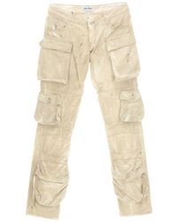 The Attico - Beige Cotton Jeans - Lyst