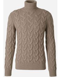 Gran Sasso - Wool Braided Sweater - Lyst