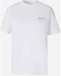 Off-White c/o Virgil Abloh - Printed Cotton T-shirt - Lyst