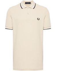 Fred Perry - Logo Cotton Polo Shirt - Lyst