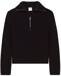 Courreges - Zipped Wool Sweater - Lyst