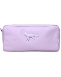 Maison Kitsuné - 'Cloud' Lilac Leather Bag - Lyst