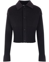 CFCL - Fluted Cropped Shirt Cardigan - Lyst
