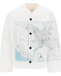 OAMC - Combat Liner Printed Quilted Jacket - Lyst