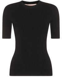 Valentino - T-shirts And Polos Black - Lyst