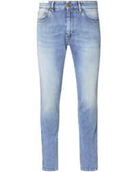 Pt05 - 'rock' Blue Cotton Blend Jeans - Lyst