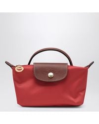 Longchamp - Le Pliage Original Tomato Clutch Bag - Lyst