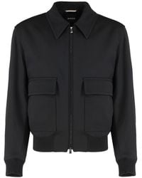 BOSS - Wool Blend Bomber Jacket - Lyst