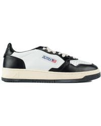 Autry - And Leather Two-Tone Medalist Low Sneakers - Lyst