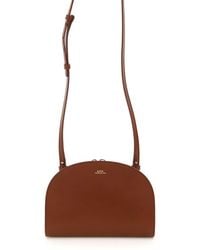 A.P.C. - Demi-lune Leather Clucth - Lyst