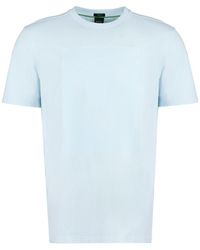 BOSS - Cotton Crew-neck T-shirt - Lyst