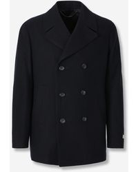 Canali - Long Coat - Lyst