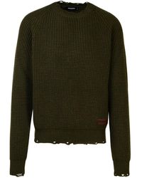 DSquared² - Dark Wool Sweater - Lyst