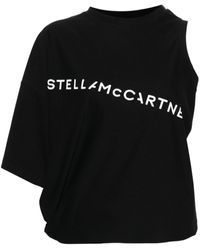 Stella McCartney - Asymmetric Sleeves T-Shirt - Lyst
