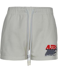 Autry - White Cotton Shorts - Lyst