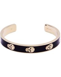 McQueen - Thin Skull Cuff Bracelet Accessories - Lyst