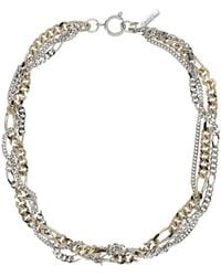 Justine Clenquet - Jena Two-Tone Chain Choker - Lyst