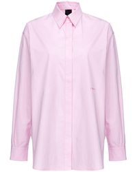 Pinko - Shirt With Embroidered Logo - Lyst