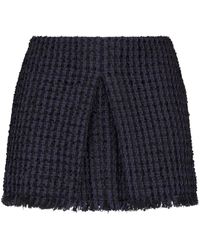DSquared² - Tweed Frayed-Hem Miniskirt - Lyst
