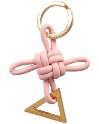 Bottega Veneta - Triangle Leather Keyring - Lyst