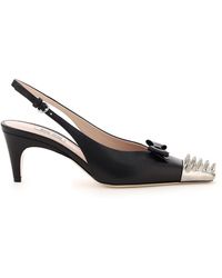 miu miu slingback ballerina pumps