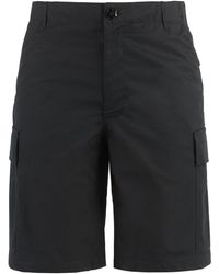 KENZO - Cotton Cargo Bermuda Shorts - Lyst