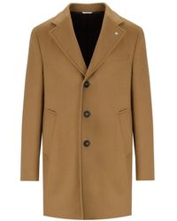 Manuel Ritz - Camel Single-breasted Coat - Lyst