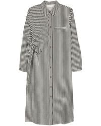 Alysi - Striped Shirt Dress - Lyst