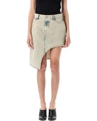 Coperni - Asymmetric Denim Skirt - Lyst