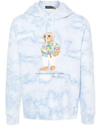 Polo Ralph Lauren - Cotton Sweatshirt With Bear Print - Lyst
