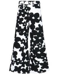 Marni - Dillies" Floral Print Wide-Leg Pants - Lyst