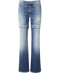 Off-White c/o Virgil Abloh - Blue Cotton Jeans - Lyst