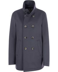 Herno - Wool And Cashmere Double-breasted Coat - Lyst