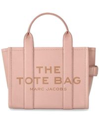 Marc Jacobs - The Leather Small Tote Rose Handbag - Lyst