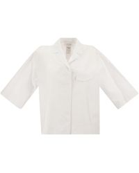 Sportmax - Words - Soft Cotton Poplin Shirt - Lyst