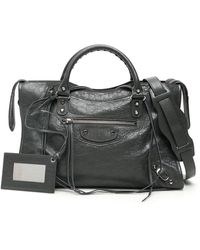 black balenciaga tote