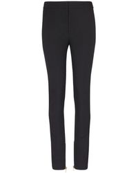 Balmain - Zipped Satin Slim Pants - Lyst
