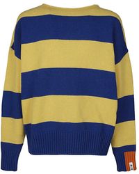 RIGHT FOR - Wool Striped Crewneck Jumper - Lyst