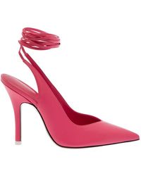 The Attico - Pointed Toe Pumps With Strap Detail - Lyst