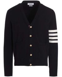 Thom Browne - Rwb Cotton Cardigan - Lyst
