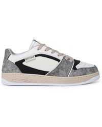 ENTERPRISE JAPAN - Ej Egg Tag Vintage Black And White Calf Leather Sneakers - Lyst
