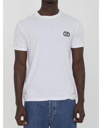 Valentino Garavani - T-shirt With Vlogo Signature Patch - Lyst