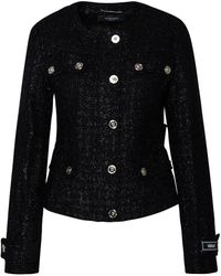 Versace - Black Virgin Wool Blend Jacket - Lyst