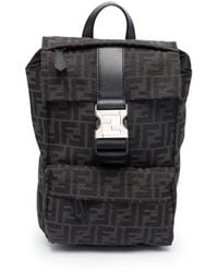 Fendi - Ness Ff Motif Mini Leather Backpack - Lyst