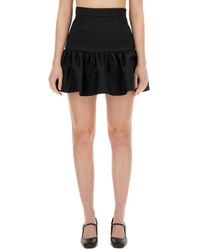 Patou - Cotton Mini Skirt - Lyst