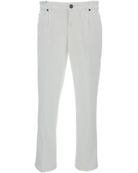 PT Torino - White Tapered Leg Jeans In Cotton Blend Man - Lyst