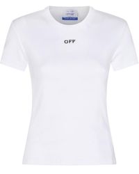 Off-White c/o Virgil Abloh - Off Stamp Rib Basic Tee - Lyst