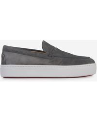 Christian Louboutin - Leather Slip-on Sneakers - Lyst
