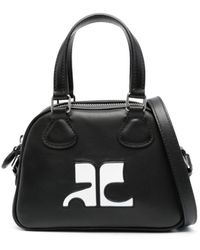 Courreges - Bowling Leather Mini Bag - Lyst